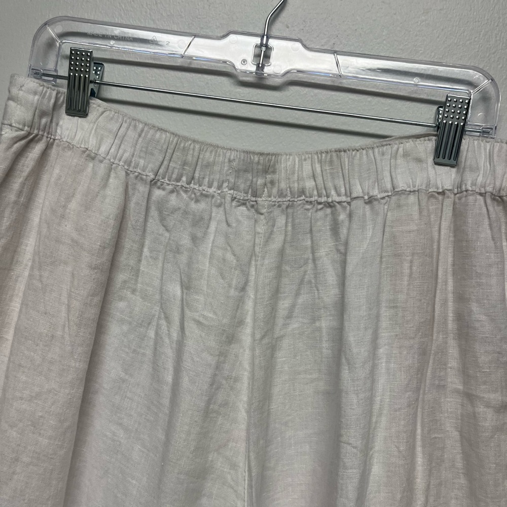 NWT Rachel Zoe White Linen Pants L - Picture 4 of 6